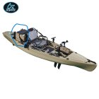 Thuyền Kayak bằng nhựa di chuyên bằng bàn đạp có chân vịt, câu cá dã ngoại, trọng lượng nhẹ dễ dàng di chuyển đến địa điểm câu, tải trọng lớn